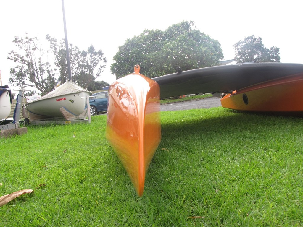 Hull shape of the Vudu F 12 - Junior Training for the Americas Cup © Neil Deverell